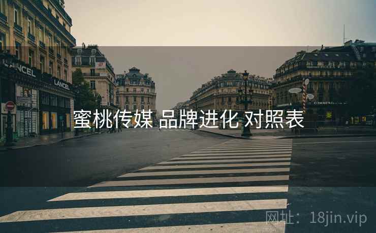 蜜桃传媒 品牌进化 对照表