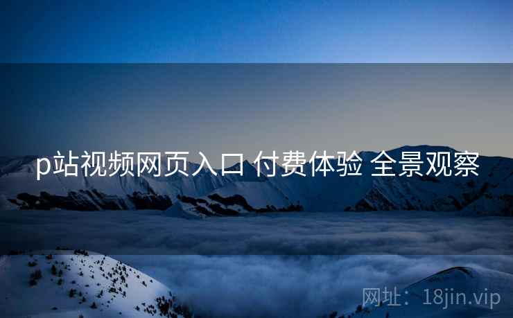 p站视频网页入口 付费体验 全景观察
