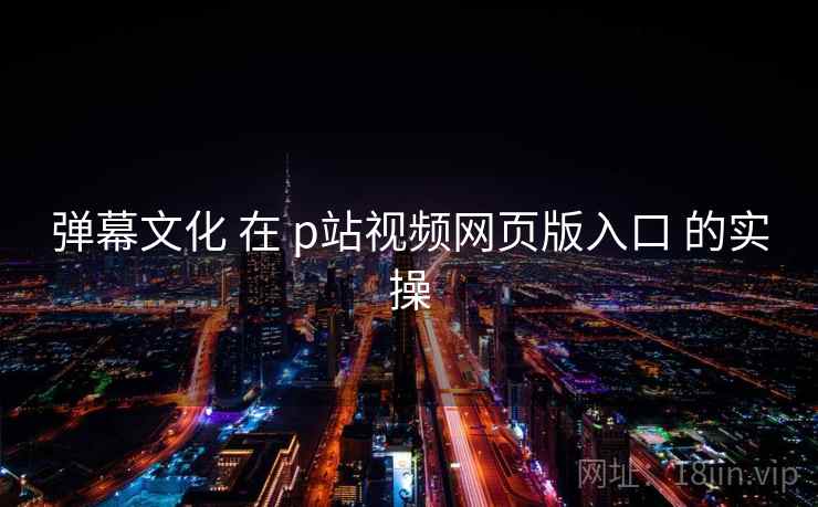 弹幕文化 在 p站视频网页版入口 的实操